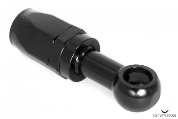 Dash 8 / -8 AN / JIC 8 M12 (12.3mm) Eye Banjo NBR Hose Fitting Black Anodized